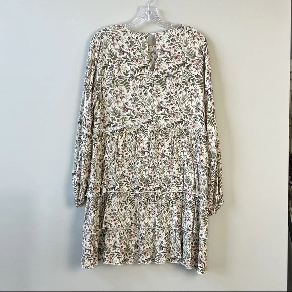 URBAN OUTFITTERS Rachele Tiered Ruffle Long Sleeve Babydoll Dress ✨ - Picture 4 of 7